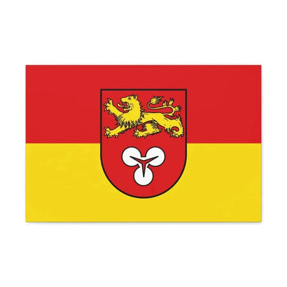 Flag of Hannover Germany - Canvas Wall Art 24″ x 16″ 1.25" - The Sticker Space