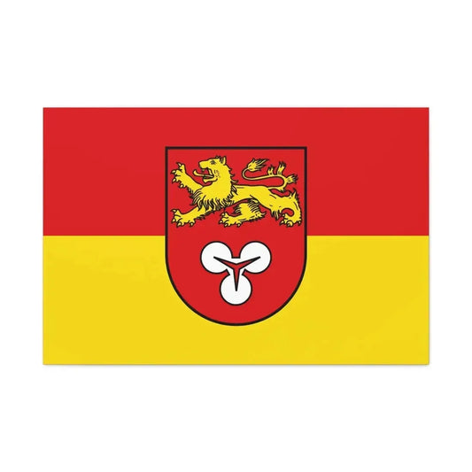 Flag of Hannover Germany - Canvas Wall Art 36" x 24" 1.25" - The Sticker Space