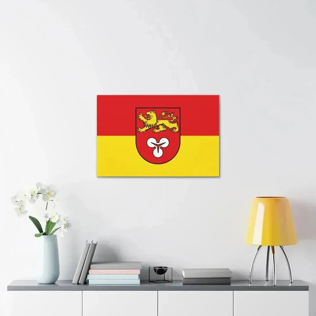 Flag of Hannover Germany - Canvas Wall Art - The Sticker Space