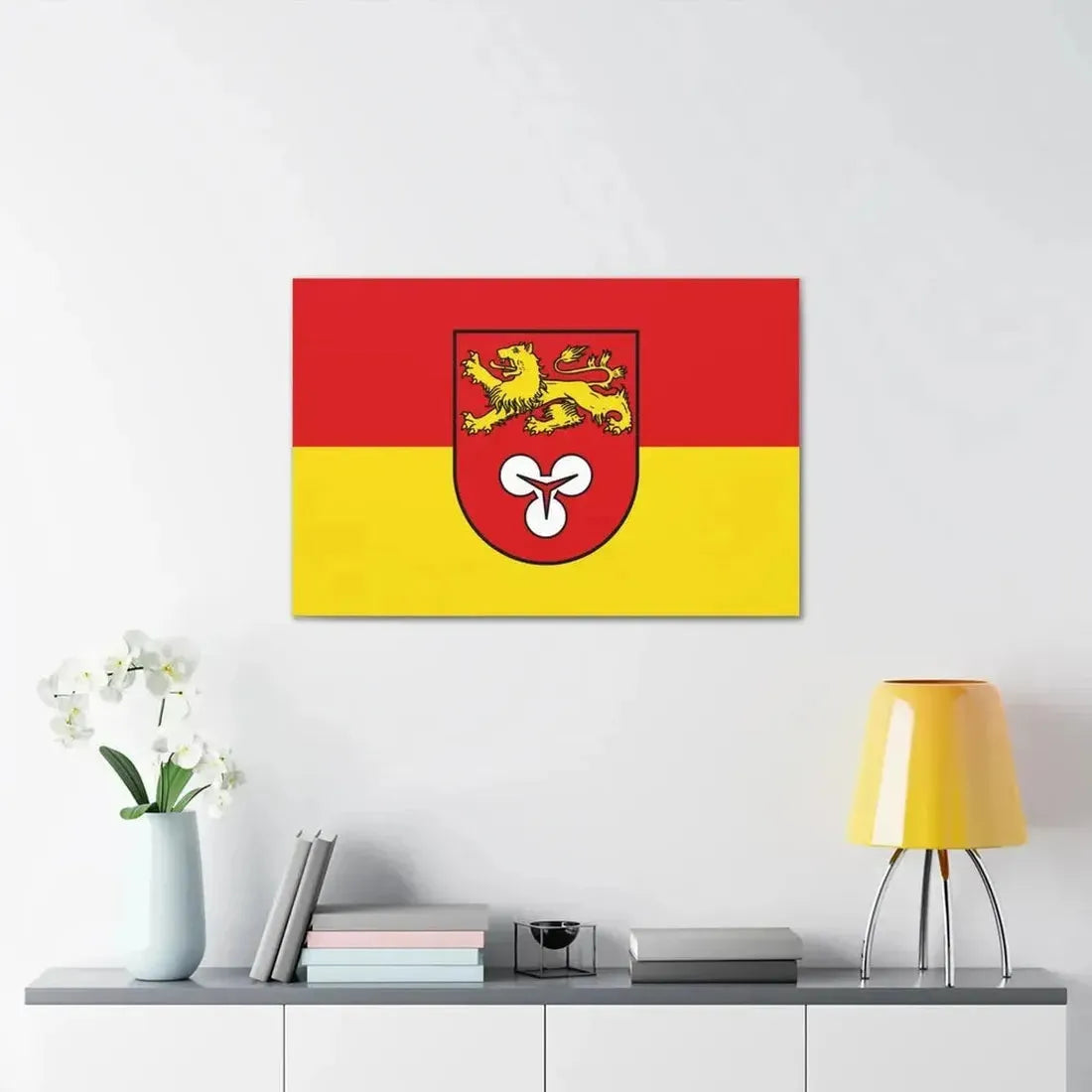 Flag of Hannover Germany - Canvas Wall Art - The Sticker Space