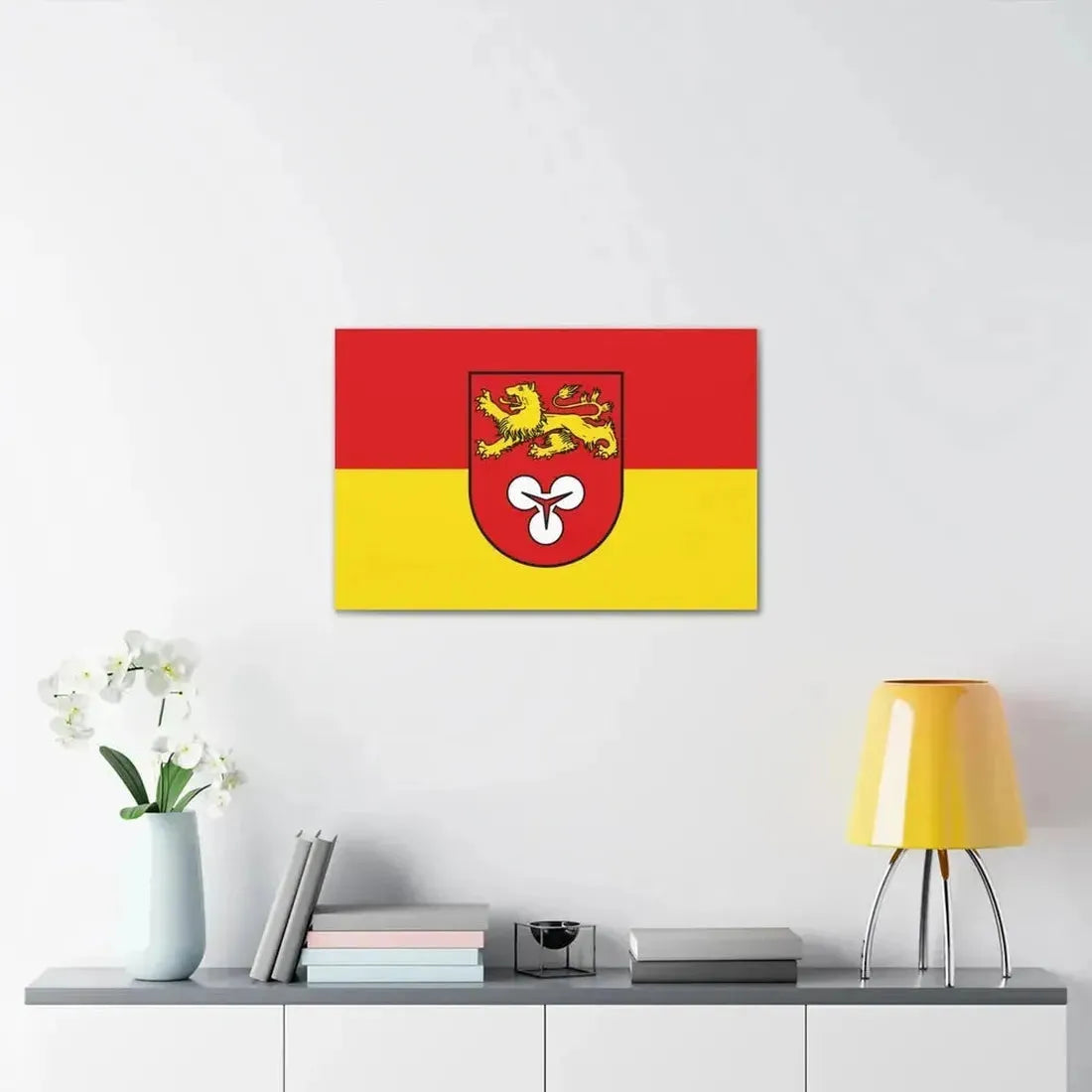 Flag of Hannover Germany - Canvas Wall Art - The Sticker Space