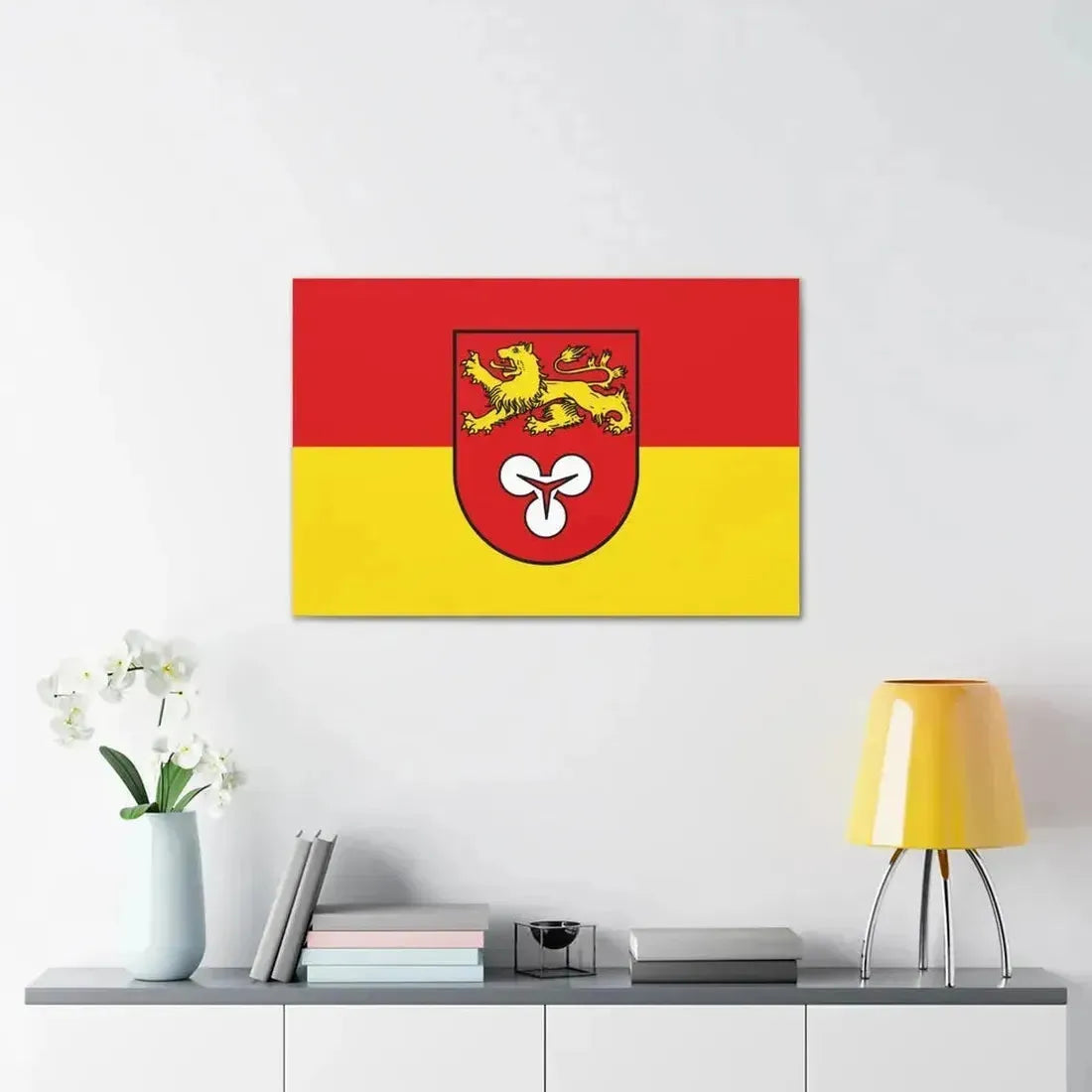 Flag of Hannover Germany - Canvas Wall Art - The Sticker Space