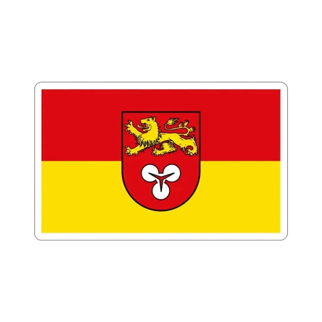 Flag of Hannover Germany STICKER Vinyl Die-Cut Decal 2 Inch - The Sticker Space