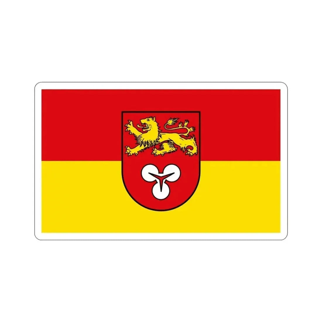 Flag of Hannover Germany STICKER Vinyl Die-Cut Decal 3 Inch - The Sticker Space