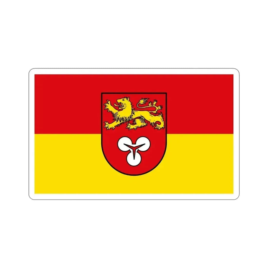 Flag of Hannover Germany STICKER Vinyl Die-Cut Decal 4 Inch - The Sticker Space