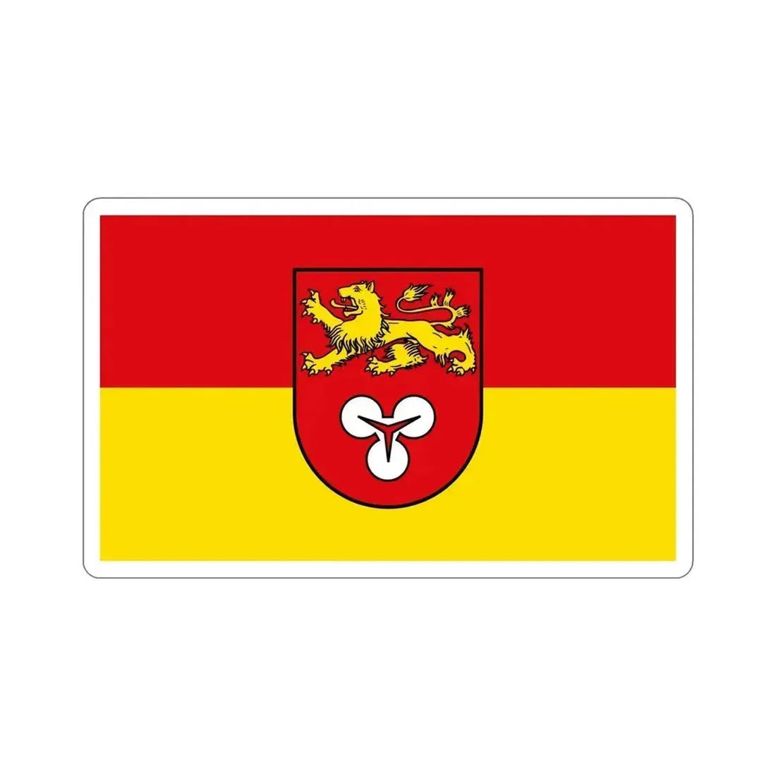 Flag of Hannover Germany STICKER Vinyl Die-Cut Decal 6 Inch - The Sticker Space