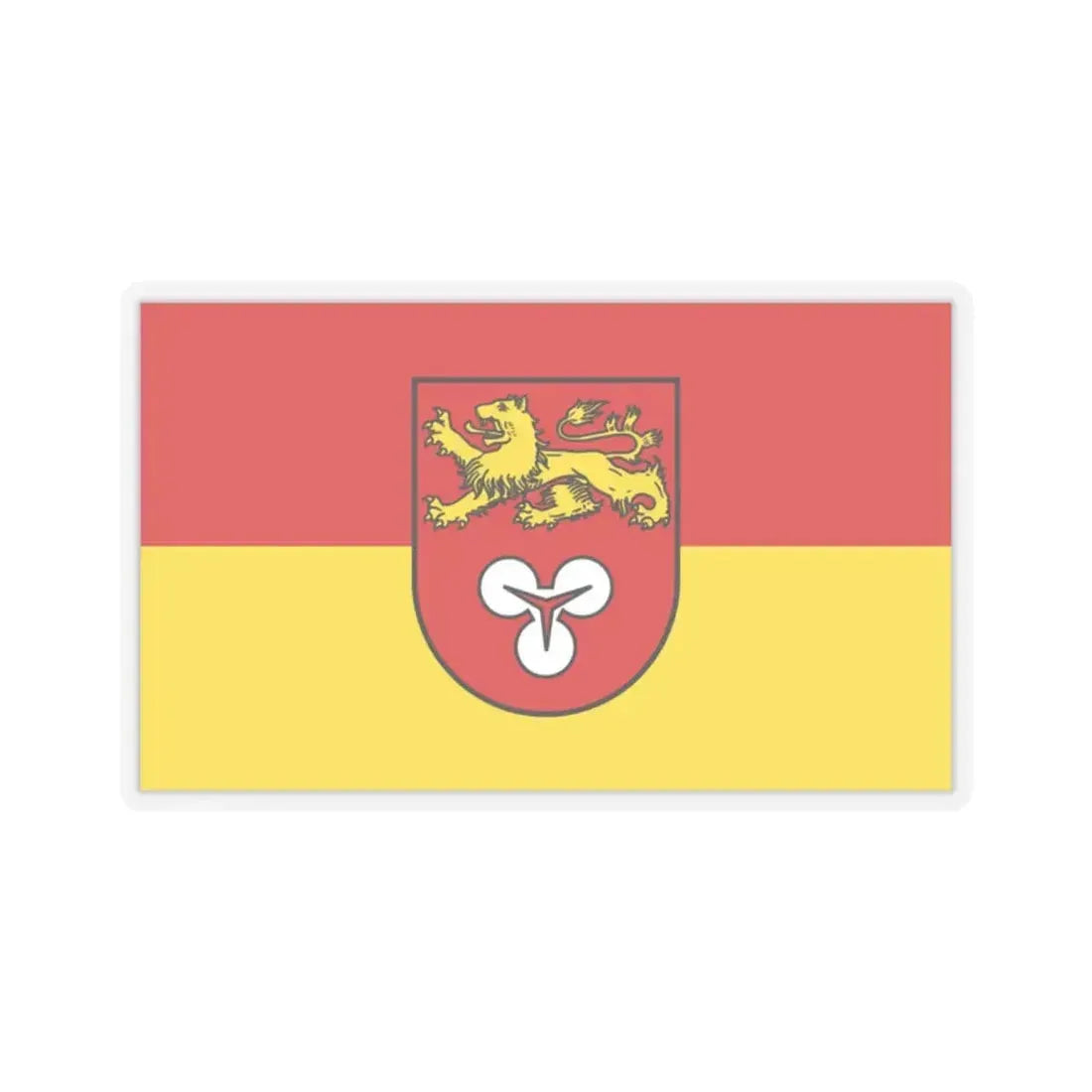 Flag of Hannover Germany - STICKER Vinyl Kiss-Cut Decal 2 Inch Transparent - The Sticker Space