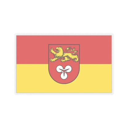Flag of Hannover Germany - STICKER Vinyl Kiss-Cut Decal 2 Inch Transparent - The Sticker Space