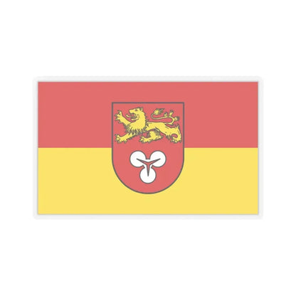 Flag of Hannover Germany - STICKER Vinyl Kiss-Cut Decal 3 Inch Transparent - The Sticker Space