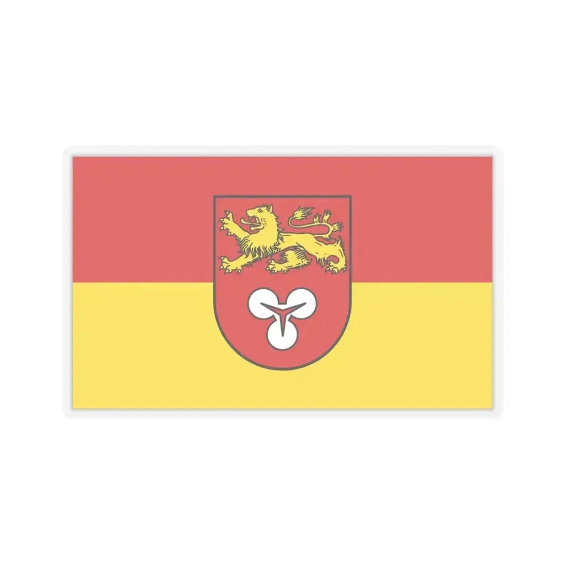 Flag of Hannover Germany - STICKER Vinyl Kiss-Cut Decal 4 Inch Transparent - The Sticker Space
