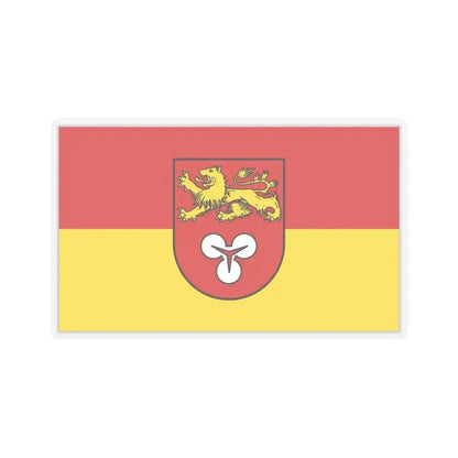 Flag of Hannover Germany - STICKER Vinyl Kiss-Cut Decal 4 Inch Transparent - The Sticker Space
