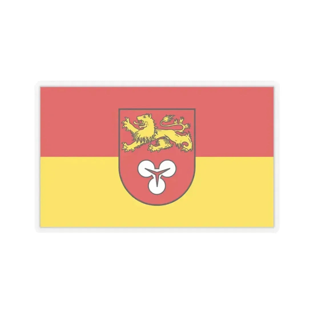 Flag of Hannover Germany - STICKER Vinyl Kiss-Cut Decal 6 Inch Transparent - The Sticker Space