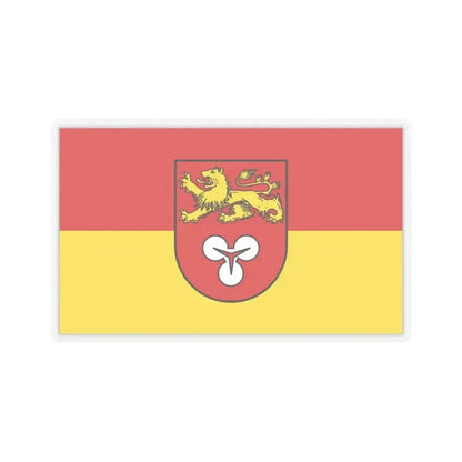 Flag of Hannover Germany - STICKER Vinyl Kiss-Cut Decal 6 Inch Transparent - The Sticker Space