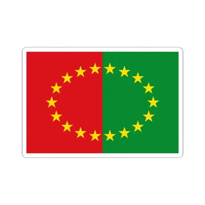 Flag of Hannut (Belgium) STICKER Vinyl Kiss-Cut Decal 2 Inch White - The Sticker Space