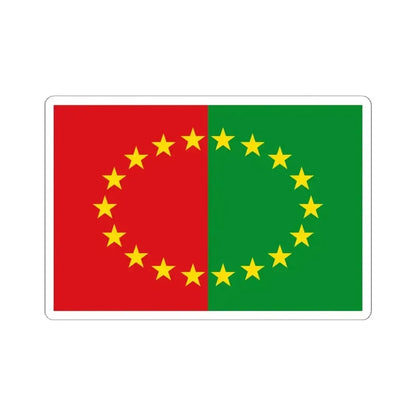 Flag of Hannut (Belgium) STICKER Vinyl Kiss-Cut Decal 6 Inch White - The Sticker Space