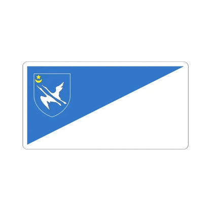 Flag of Hantsavichy District (Belarus) STICKER Vinyl Kiss-Cut Decal 4 Inch White - The Sticker Space
