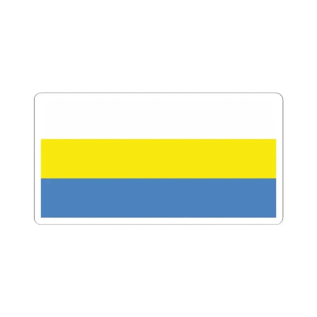 Flag of Haradzieja (Belarus) STICKER Vinyl Kiss-Cut Decal 2 Inch White - The Sticker Space