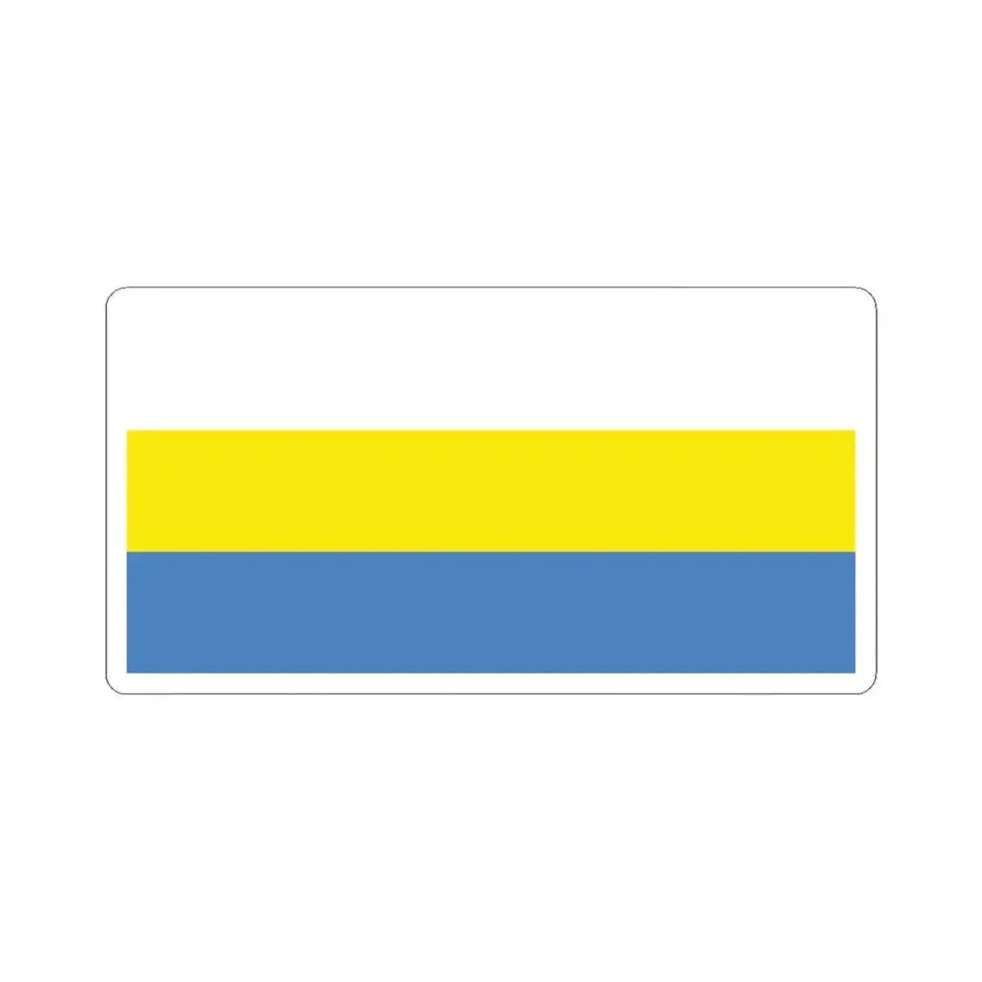 Flag of Haradzieja (Belarus) STICKER Vinyl Kiss-Cut Decal 3 Inch White - The Sticker Space