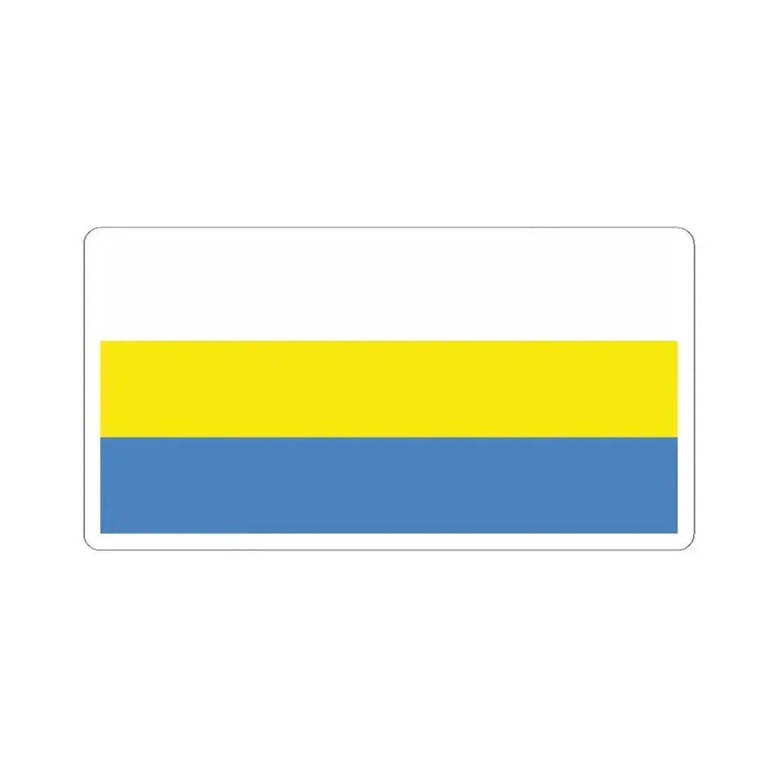 Flag of Haradzieja (Belarus) STICKER Vinyl Kiss-Cut Decal 4 Inch White - The Sticker Space