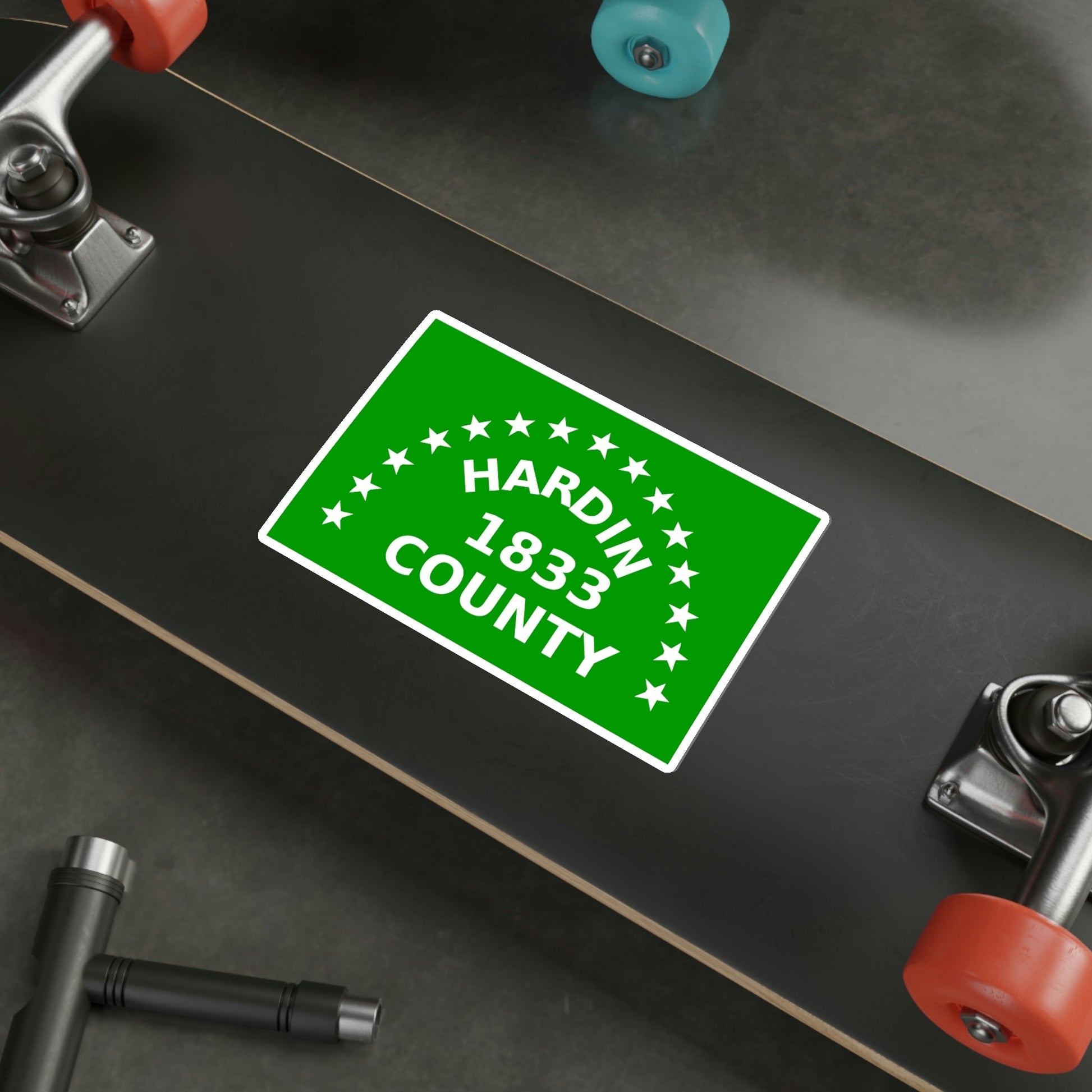 Flag of Hardin County Ohio STICKER Vinyl Die-Cut Decal-The Sticker Space