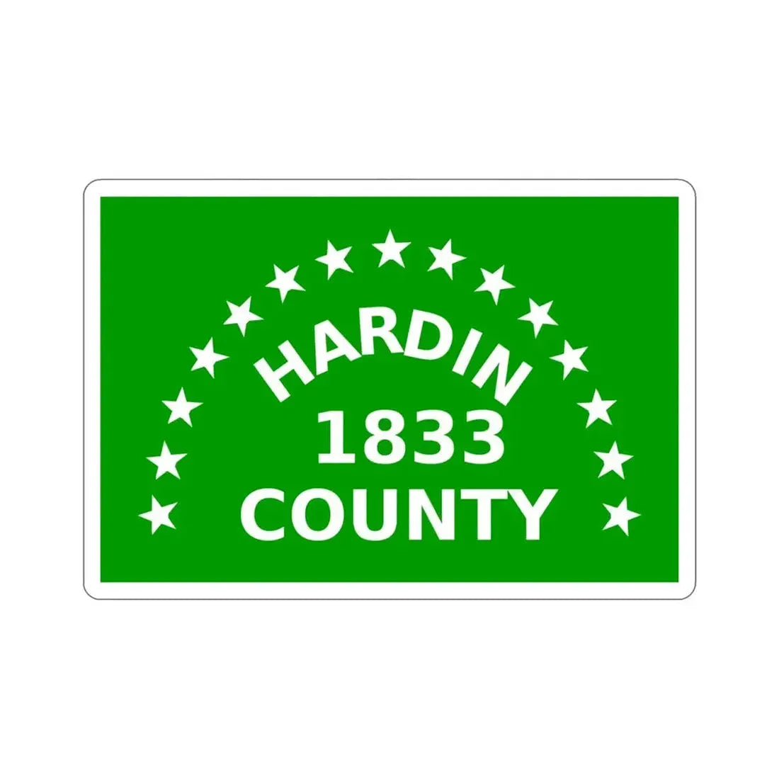 Flag of Hardin County Ohio STICKER Vinyl Die-Cut Decal - The Sticker Space