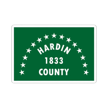 Flag of Hardin County Ohio (United States) STICKER Vinyl Kiss-Cut Decal 2 Inch White - The Sticker Space