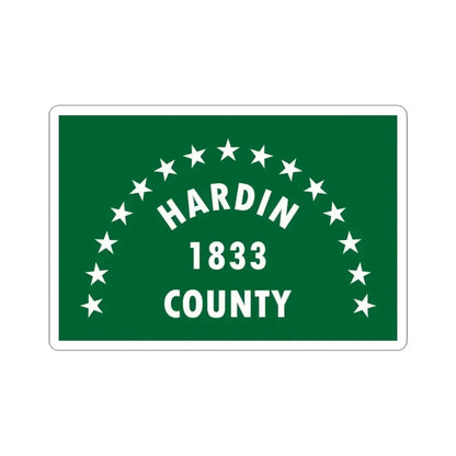 Flag of Hardin County Ohio (United States) STICKER Vinyl Kiss-Cut Decal 3 Inch White - The Sticker Space