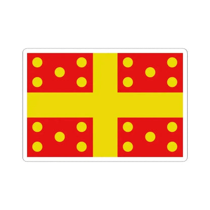 Flag of Harelbeke (Belgium) STICKER Vinyl Kiss-Cut Decal 2 Inch White - The Sticker Space