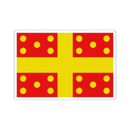 Flag of Harelbeke (Belgium) STICKER Vinyl Kiss-Cut Decal 6 Inch White - The Sticker Space