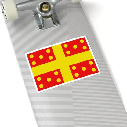 Flag of Harelbeke (Belgium) STICKER Vinyl Kiss-Cut Decal - The Sticker Space