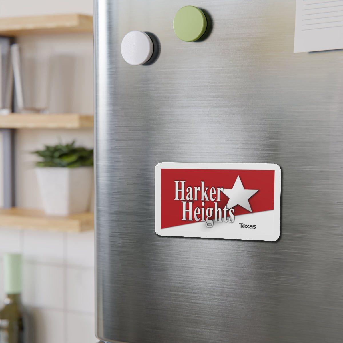 Flag of Harker Heights Texas - Die-Cut Magnet-The Sticker Space