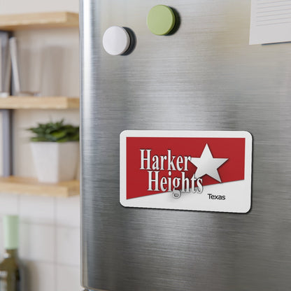 Flag of Harker Heights Texas - Die-Cut Magnet-The Sticker Space