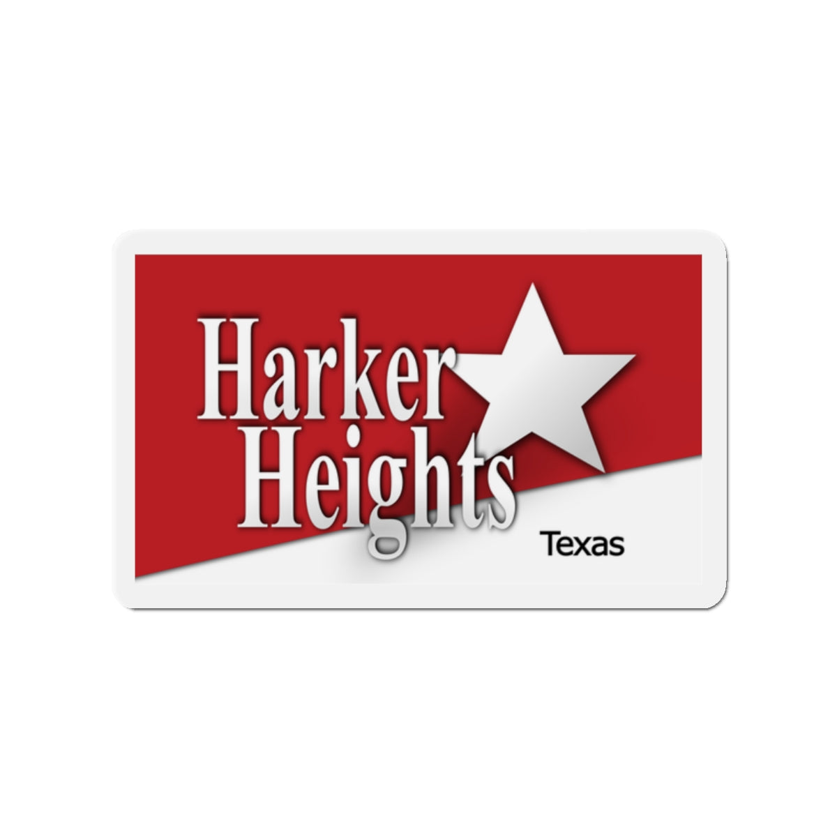 Flag of Harker Heights Texas - Die-Cut Magnet-2" x 2"-The Sticker Space