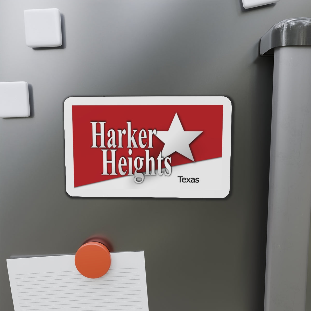 Flag of Harker Heights Texas - Die-Cut Magnet-The Sticker Space