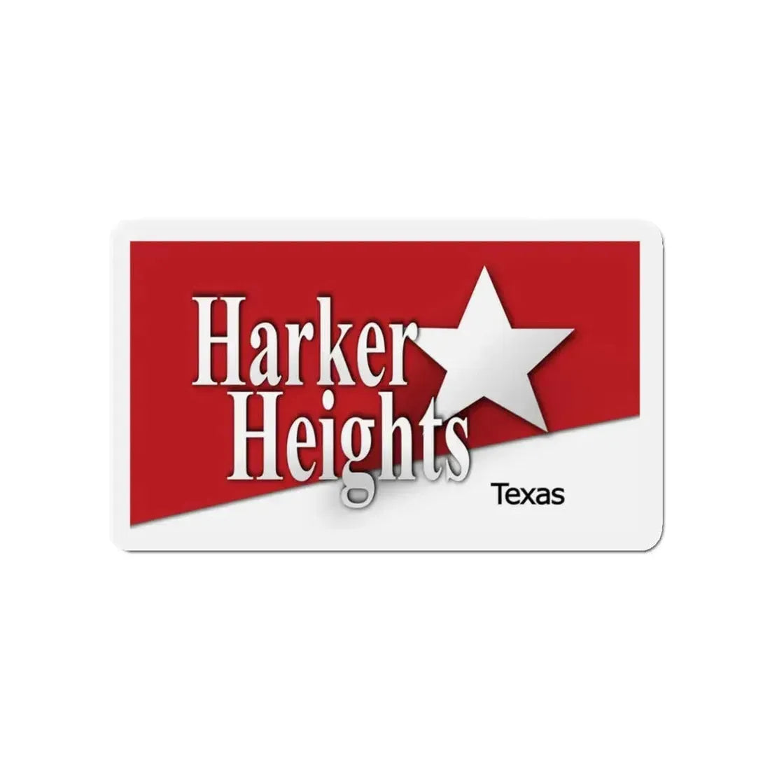 Flag of Harker Heights Texas - Refrigerator Magnet 3 Inch - The Sticker Space