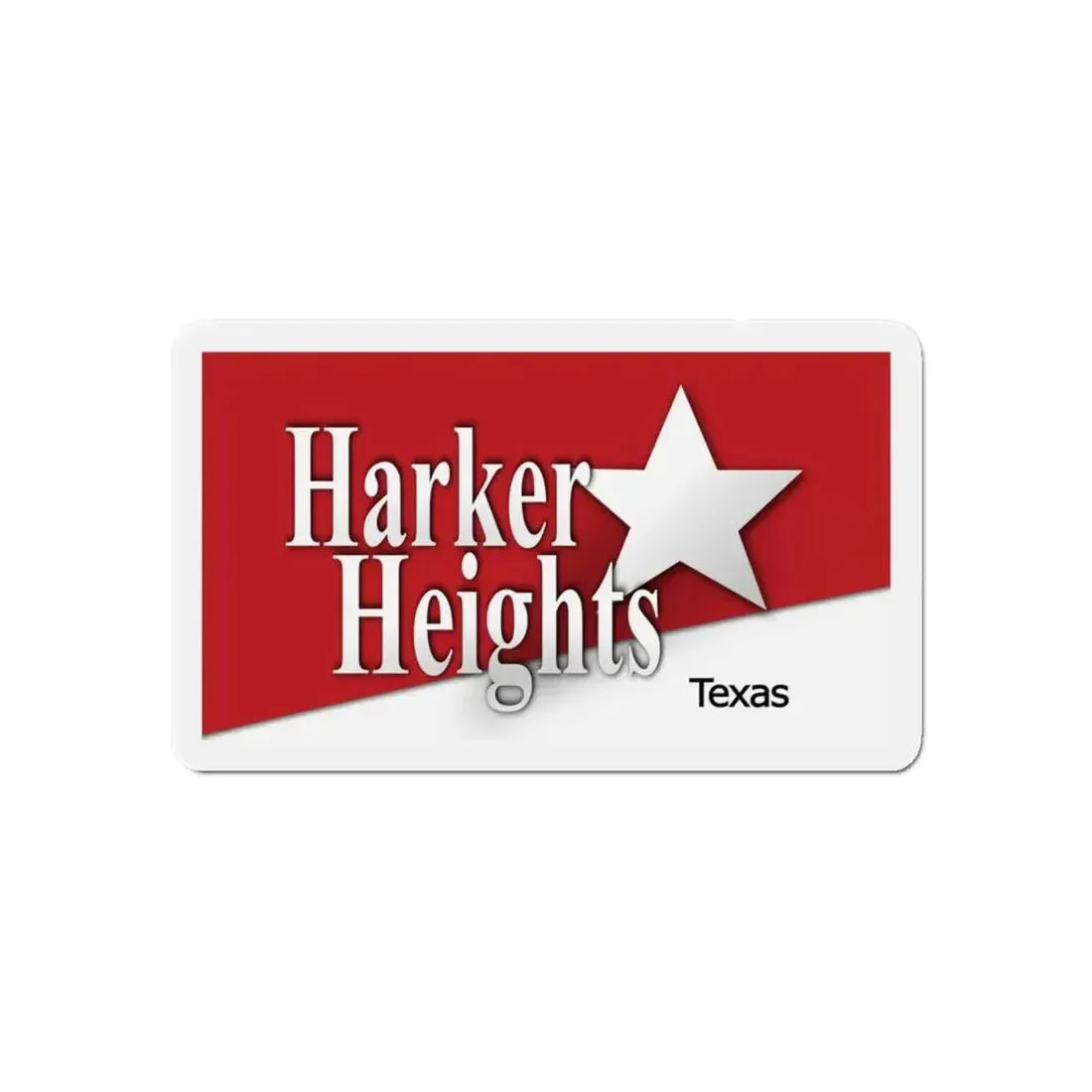 Flag of Harker Heights Texas - Refrigerator Magnet 6 Inch - The Sticker Space