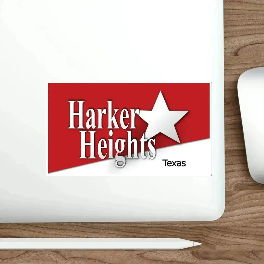 Flag of Harker Heights Texas USA STICKER Vinyl Die-Cut Decal - The Sticker Space