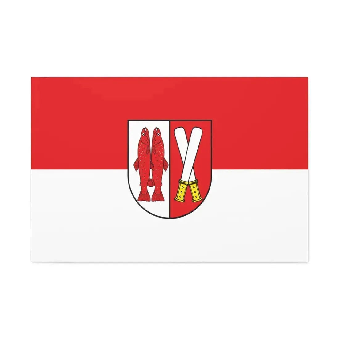 Flag of Harz Germany - Canvas Wall Art 36" x 24" 1.25" - The Sticker Space