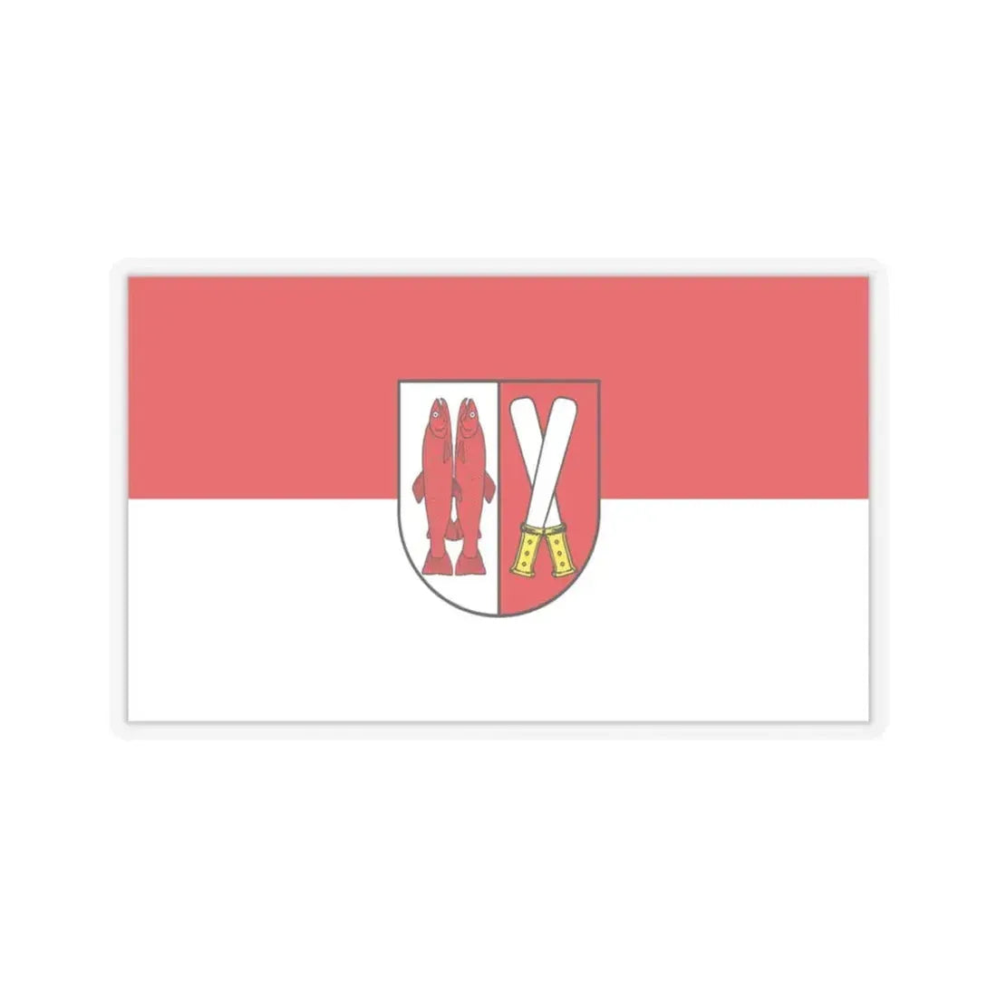 Flag of Harz Germany - STICKER Vinyl Kiss-Cut Decal 3 Inch Transparent - The Sticker Space