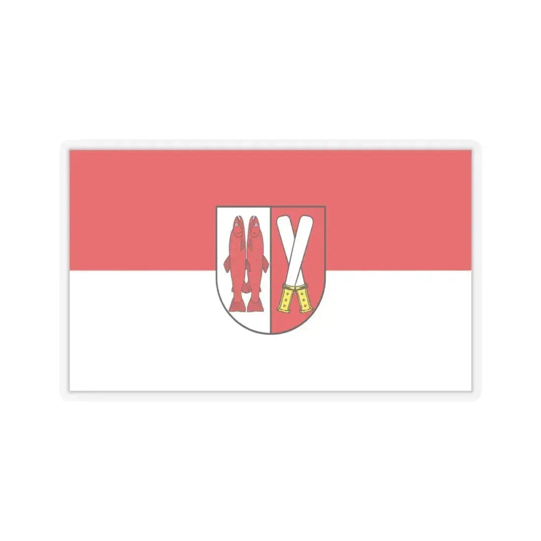 Flag of Harz Germany - STICKER Vinyl Kiss-Cut Decal 4 Inch Transparent - The Sticker Space