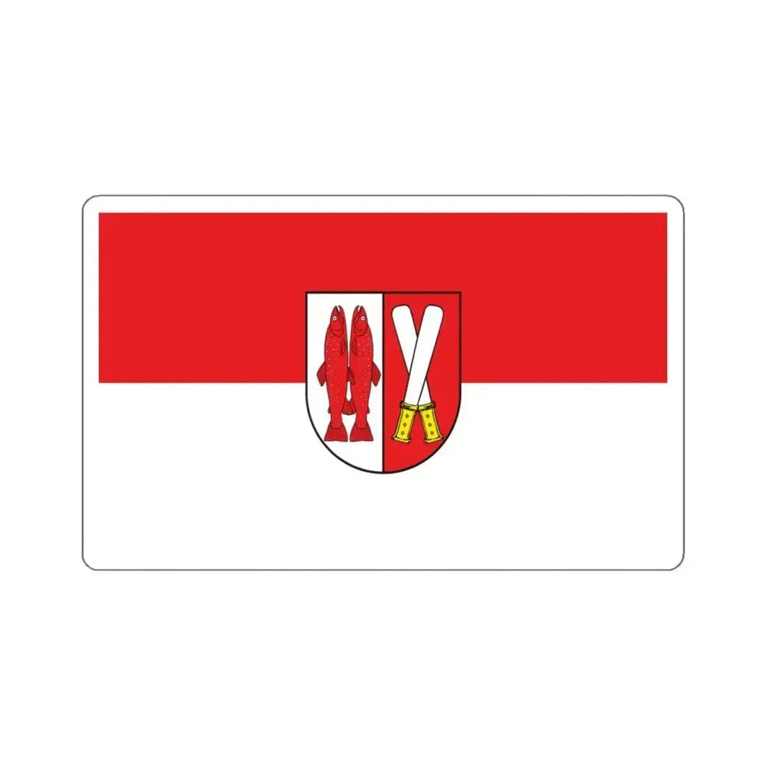 Flag of Harz Germany - STICKER Vinyl Kiss-Cut Decal 4 Inch White - The Sticker Space