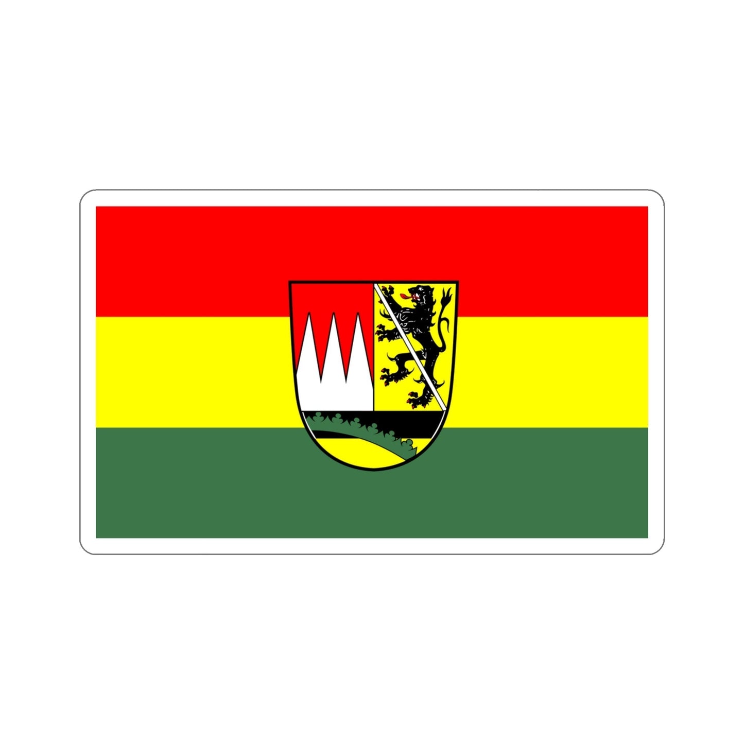 Flag of Haßberge Germany STICKER Vinyl Die-Cut Decal-4 Inch-The Sticker Space