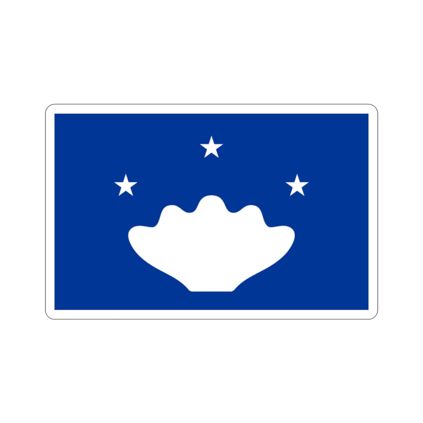 Flag of Hatohobei Palau STICKER Vinyl Die-Cut Decal-2 Inch-The Sticker Space