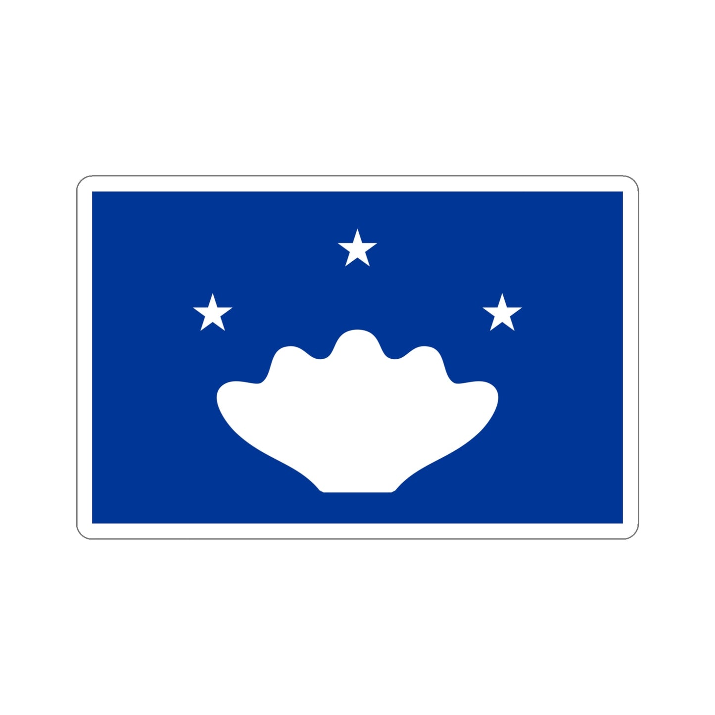 Flag of Hatohobei Palau STICKER Vinyl Die-Cut Decal-5 Inch-The Sticker Space