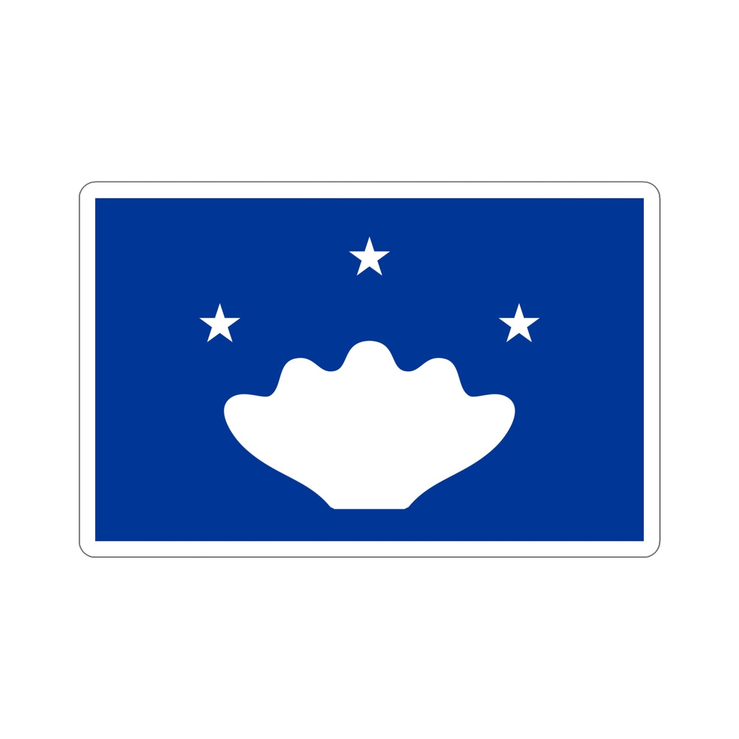 Flag of Hatohobei Palau STICKER Vinyl Die-Cut Decal-6 Inch-The Sticker Space