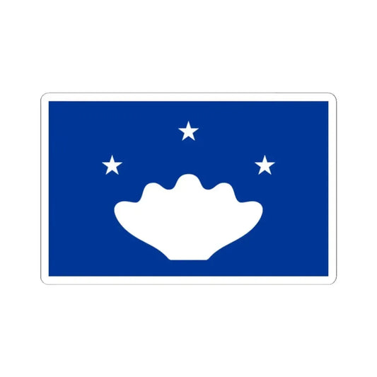 Flag of Hatohobei Palau - STICKER Vinyl Kiss-Cut Decal 2 Inch White - The Sticker Space