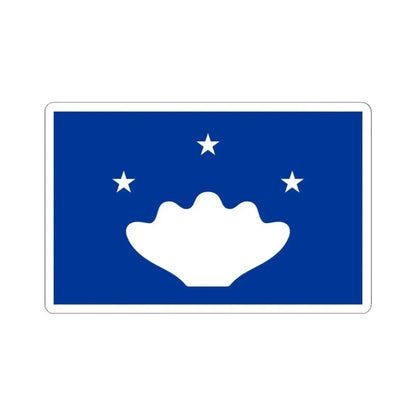 Flag of Hatohobei Palau - STICKER Vinyl Kiss-Cut Decal 3 Inch White - The Sticker Space