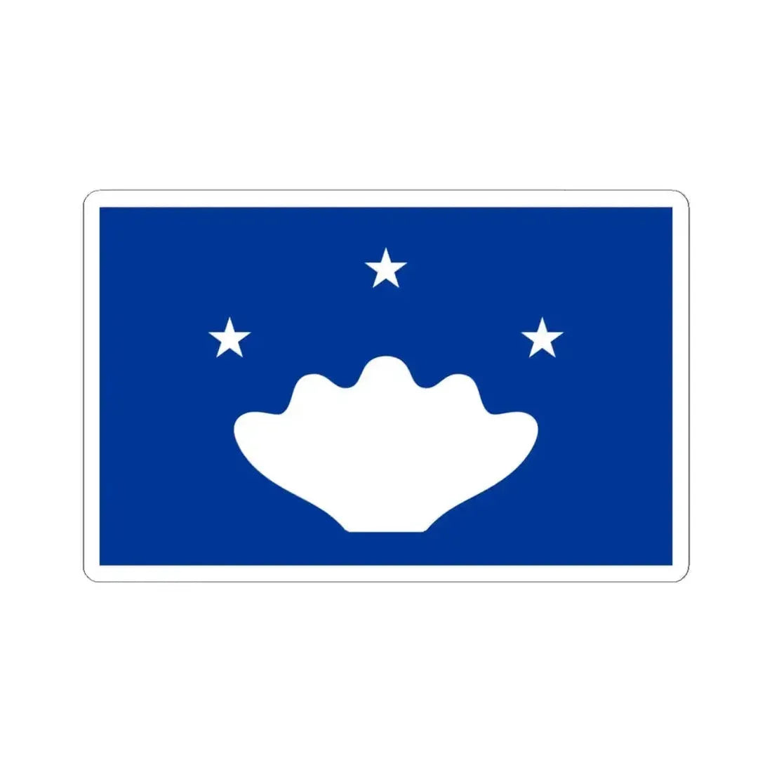 Flag of Hatohobei Palau - STICKER Vinyl Kiss-Cut Decal 4 Inch White - The Sticker Space