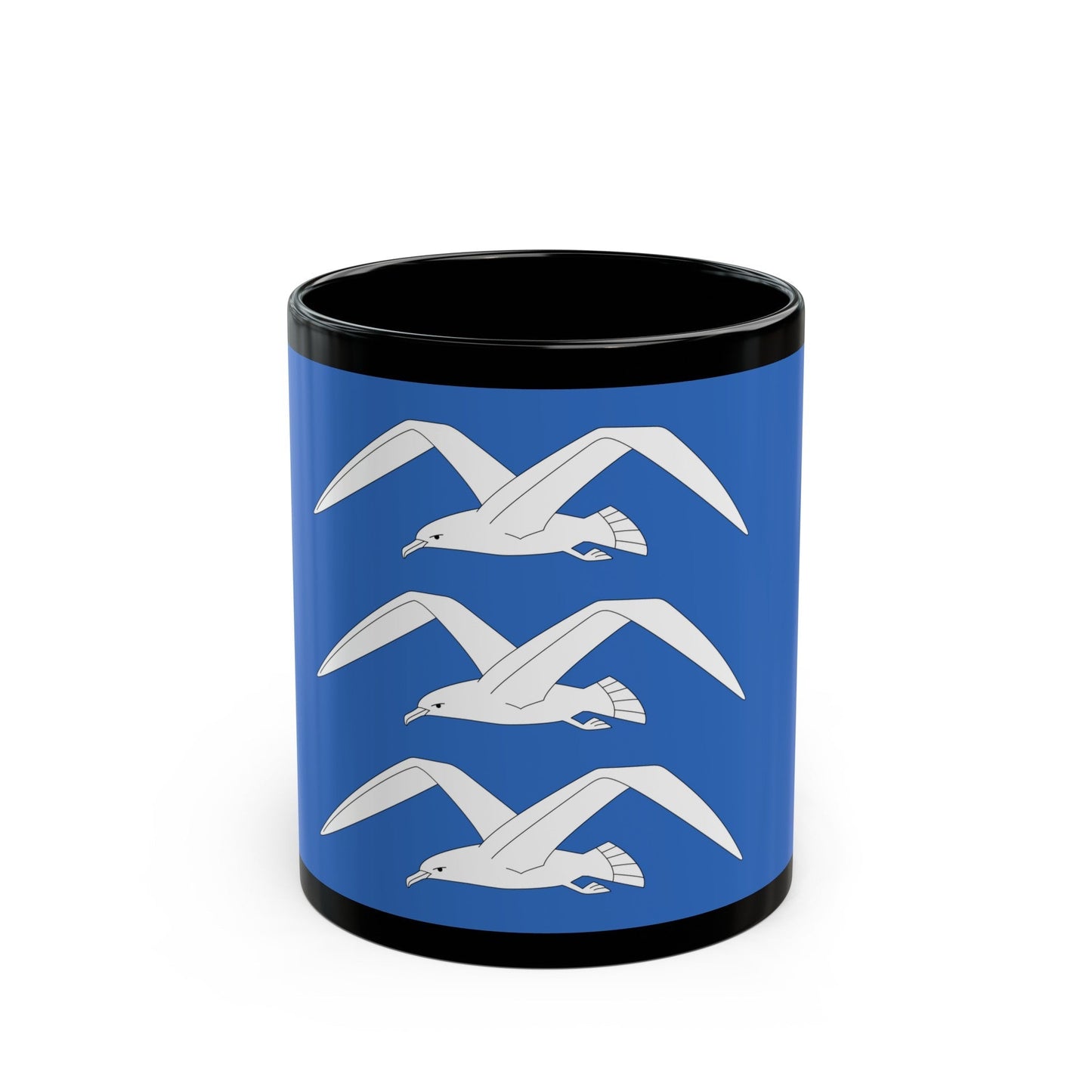 Flag of Haugesund Rogaland Norway - Black Coffee Mug-11oz-The Sticker Space