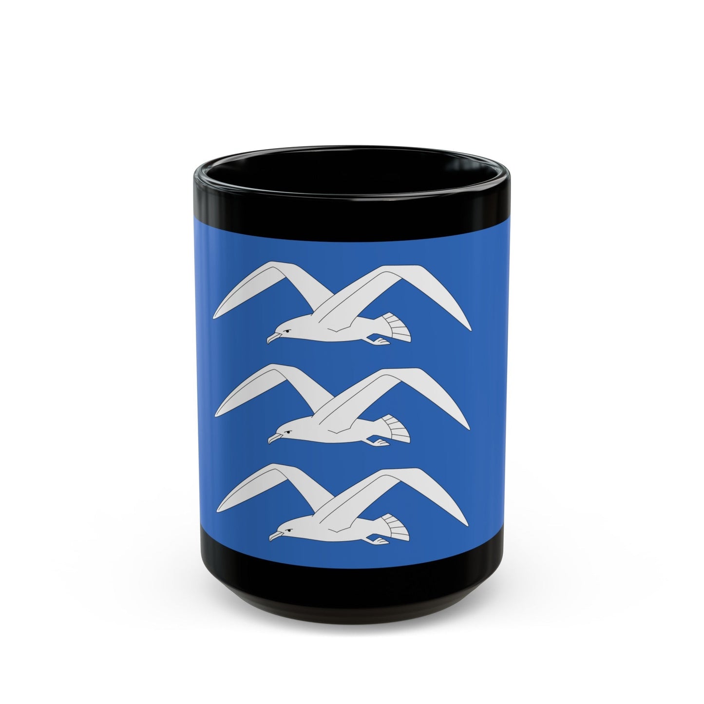 Flag of Haugesund Rogaland Norway - Black Coffee Mug-15oz-The Sticker Space